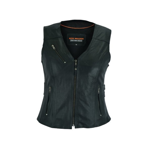 Ladies Black Vest with Buckles - Picture 2 of 7